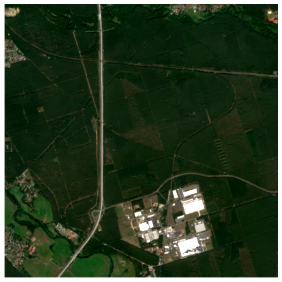 Satellite image before the change